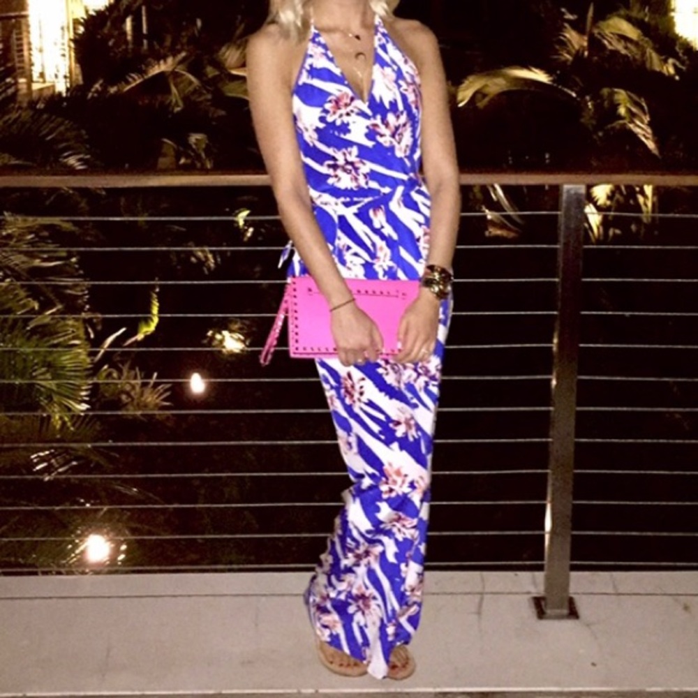 Yumi Kim Silk Printed Jumpsuit XS